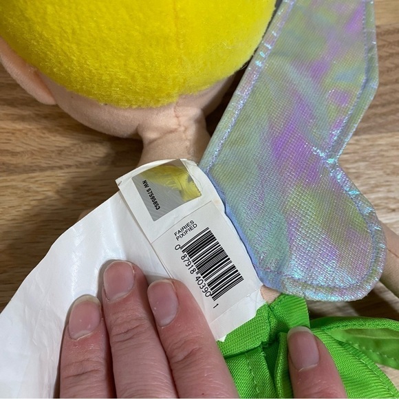 Disney Store Tinkerbell Plush Doll Stuffed Sitting Folded Legs Parks World Land - Picture 5 of 6